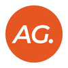 Logo with 'AG.' text on an orange circle