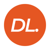 Logo with 'DL.' text on an orange circle