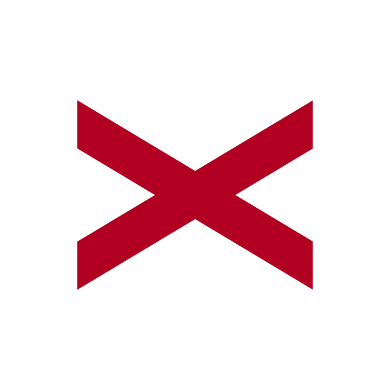 Red 'X' symbol on a white background