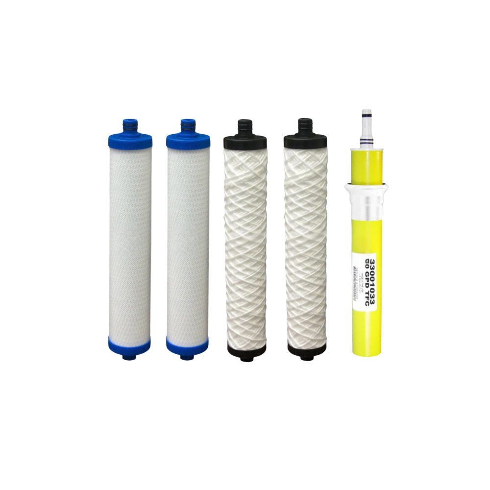HYDROTECH 3-STAGE RO FILTER PACK + 50 GPD MEMBRANE