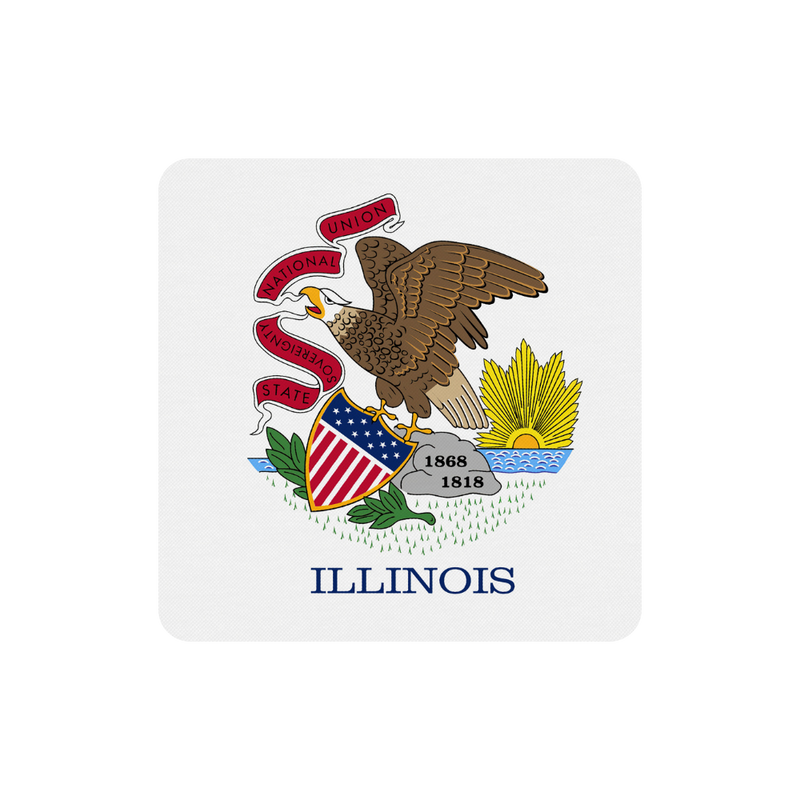 Illinois state seal on a white background