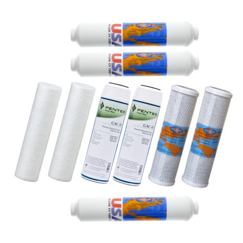 Maximus II Aquasafe Reverse Osmosis Replacement Filter Cartridge Bundle