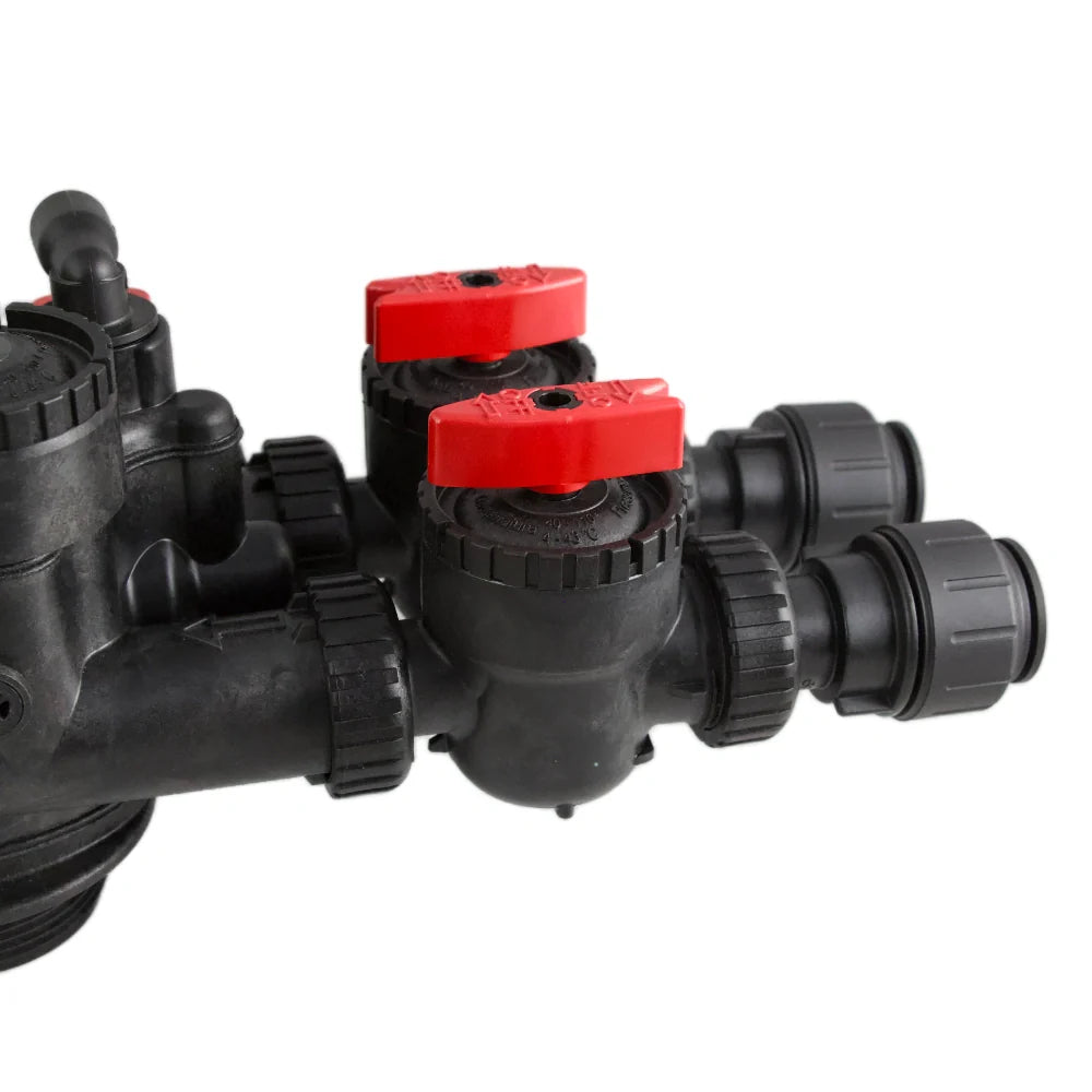 Clack 1" John Guest® Quick Connect Plumbing Connector V3007-17 on bypass valve - product demonstration 