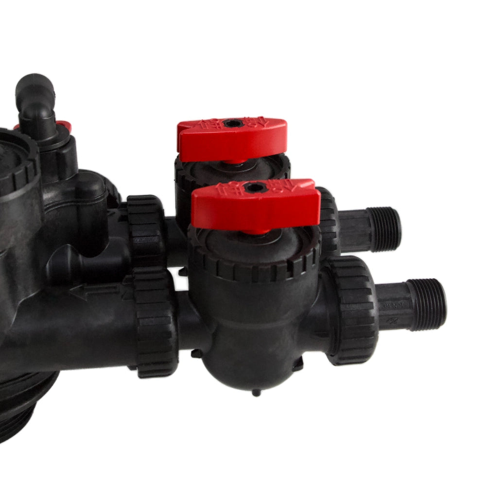 Clack 3/4" Male NPT Plumbing Connector (3007-18) on bypass valve - product demonstration 
