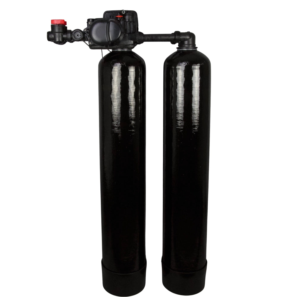 twin tank 1.0 back view of product w Clack WS1EE control valve