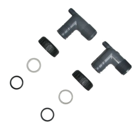 Clack 1" Male Threaded PVC Elbow Connector Kit (V3007)